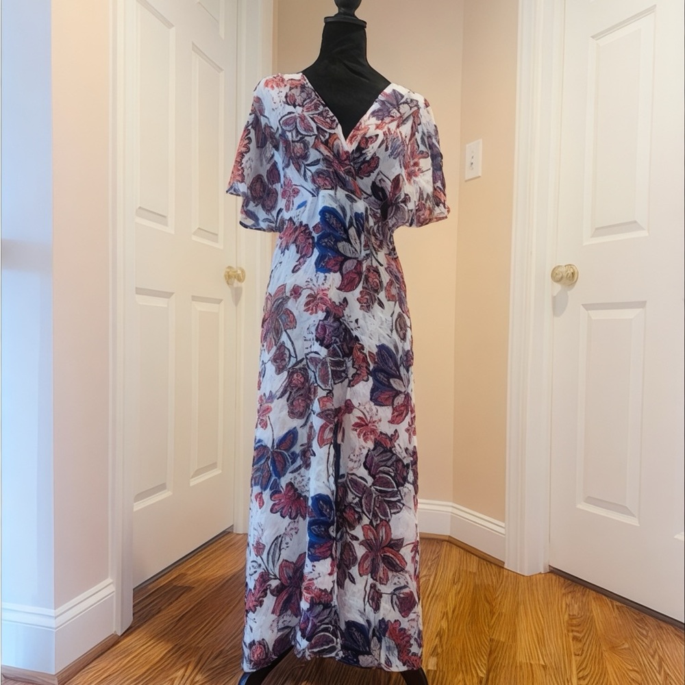 Zara Midi Dress, Size Medium, Floral Print